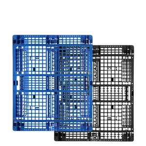 พาเลทพลาสติกแบบวางซ้อนได้ ZNPP004สำหรับส่งออกพาเลทพลาสติกสีดำ