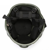 Casque de moto tactique rapide ABS haute résistance de protection personnalisée avec visière