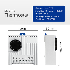 Noxt sk3110 औद्योगिक छोटे इलेक्ट्रॉनिक तापमान नियंत्रक व्यापक तापमान नियंत्रण सीमा (-20 ~ 60c) प्रमाणित ओम/गंध - Product Image 2