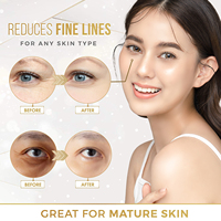 Masques pour les yeux au collagène doré, gel cristallin hydratant et raffermissant, éliminent les cernes, les rides et les poches, masques pour les yeux anti-âge