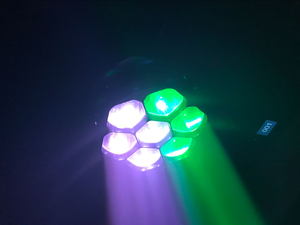 Pro Chiếu Sáng Dot Kiểm Soát Mini Bee Eye K5 DMX Rửa Zoom 4 In1 RGBW 7X15 Wát LED Di Chuyển Đầu - Product Image 5