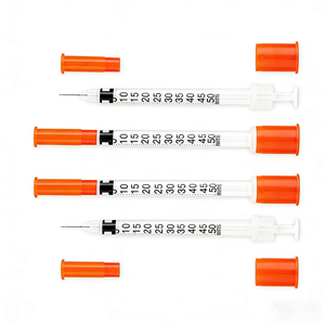 兽用注射器，用于注射胰岛素，31 号针头，5/16 英寸注射器，30 号针头，1 毫升注射器 - Product Image 3