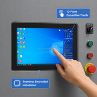 Computadora Todo en Uno Industrial sin Ventilador de 10.1, 13.3, 15.6, 18.5 y 22 Pulgadas, Pantalla Táctil Capacitiva de 10 Puntos, Panel PC Integrado con Bisel Estrecho