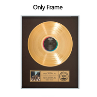 Affiche en aluminium noir or platine disque vinyle avec Plaque personnalisée bon marché