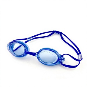 Lunettes de natation SAEKO S13 RACE anti-buée, verres bleus, boucle arrière, silicone, ajustement universel, certifiées CE BS 5883:1996, interchangeables - Product Image 1