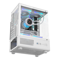 ALSEYE Square Shape Computer Case 240 Cooler White Color PC Case With Glass Window
