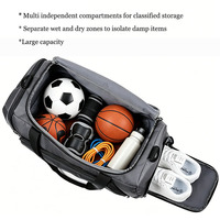 Sac de sport personnalisé avec logo, en tissu Oxford durable et imperméable, pour enfants et étudiants, idéal pour le sport, l'école, les kits d'entraînement et le rangement, sac de voyage pour la gym.