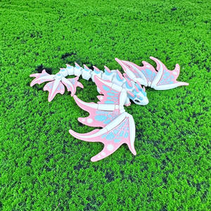 3D baskılı sınır ötesi İmparator ejderha modeli oyuncak yüksek renk değeri renk eşleştirme sevimli dayanıklı plastik 1:1 ölçekli dondurulmuş tema - Product Image 4