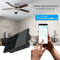 Ventilateur de plafond avec lumière LED 36W 110v moteur DC avec haut-parleur 3 couleurs avec mémoire pales rétractables 6 vitesses télécommande
