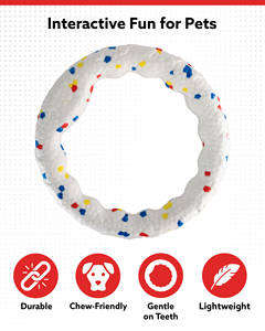 Disque volant interactif et écologique en ETPU pour l'extérieur, jouet de dressage pour chien, jouet à mâcher indestructible résistant aux morsures - Product Image 2