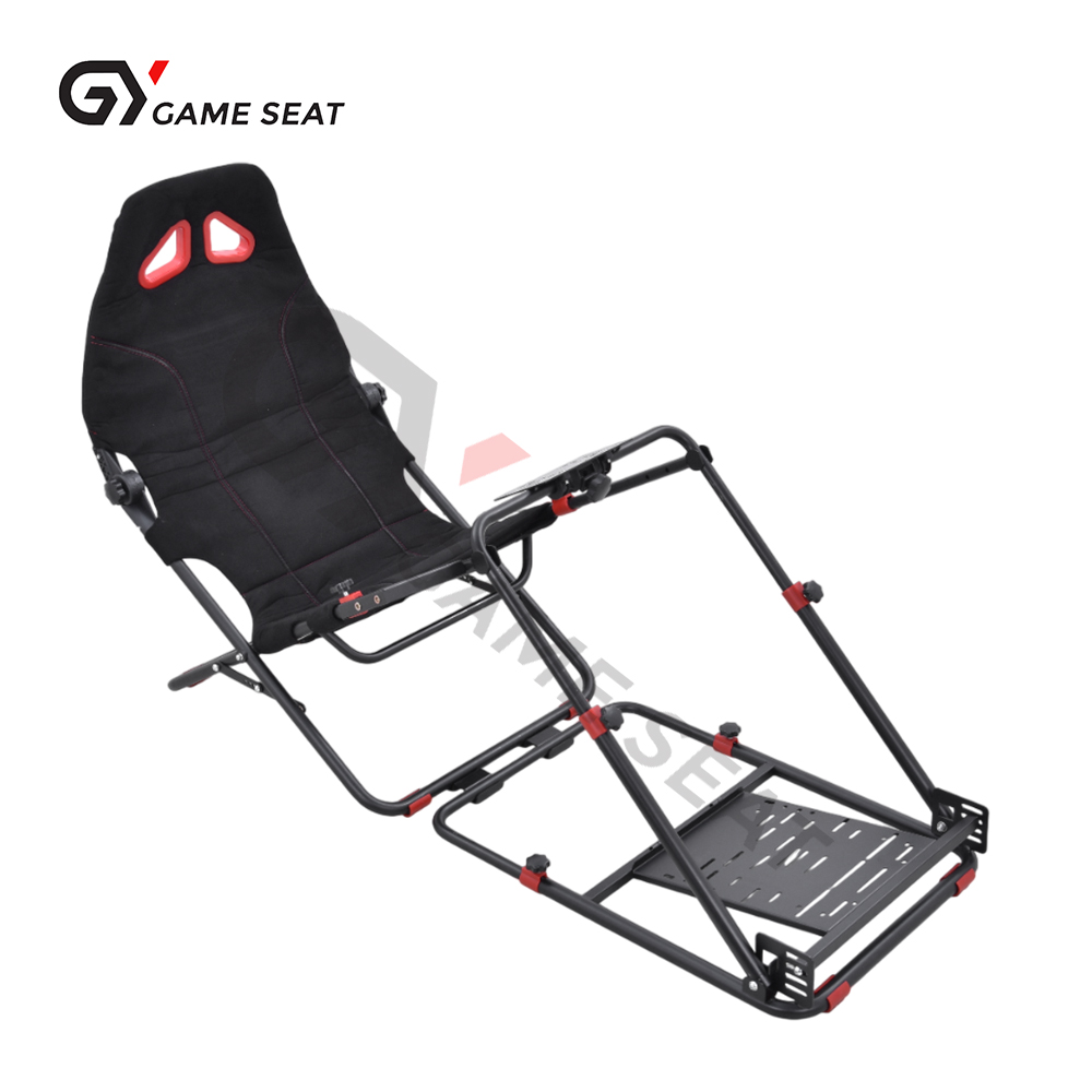 GY070 игровое сиденье игровая станция индивидуальное складное моделирование вождения автомобильные сиденья гоночная игровая кабина Wiht рулевое колесо стенд