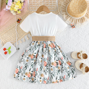 Vestido para Niñas de 4 a 8 Años, Diseño Exquisito, Vestido Floral con Volantes para Fiesta Elegante, Vestido de Moda - Product Image 2