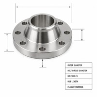 Bride à col de soudure à face surélevée en acier au carbone ASTM A105, forgée OEM, haute pression, pour pipeline de pétrole et de gaz, ASME B16.5 Classe 900, NACE MR0175
