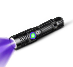 UV-Taschenlampe 365nm Schwarzlicht USB für Haustierflecken, Katzenringwurm, Harzhärtung, Geldprüfung 395nm Ultraviolett-Schwarzlicht - Product Image 1