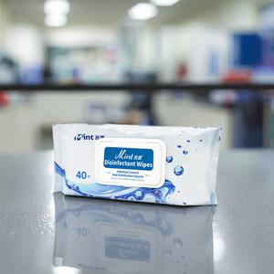 Lingettes désinfectantes médicales <span class=keywords><strong>sans</strong></span> <span class=keywords><strong>alcool</strong></span> à base d'ammonium quaternaire menthe, 40 lingettes x 36, vente en gros pour le nettoyage et la stérilisation des surfaces - Product Image 4