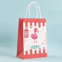 Sacs en papier artisanal rose vente en gros pour cadeau de fête d'anniversaire de douche de bébé