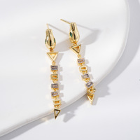 Pendientes de Oro de 18K con Diseño de Serpiente de Lujo, Personalizados con Circonio, como Regalo de San Valentín o Cumpleaños