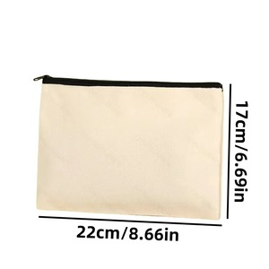 Pochette de maquillage personnalisée en toile avec nom de la mariée, impression de voile de mariage, trousse de toilette réutilisable avec fermeture éclair, cadeau de mariage - Product Image 4