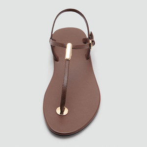 Sandales plates pour femmes, nouvelles arrivées été 2026, chaussures de plage décontractées, couleur unie, respirantes, légères, semelle extérieure en caoutchouc antidérapante - Product Image 4