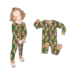 Tutina per Neonati Little Glow Kid Ultra-Morbida e Traspirante in Bambù di Alta Qualità con Maniche Raglan Lunghe e Cerniera YKK Abbinata - Product Image 4