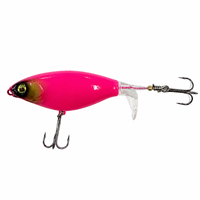 Leurre de pêche LUSHAZER à double hameçon, flottant, pour surface, 80mm 90mm, pour achigan, brochet, perche, type Plopper