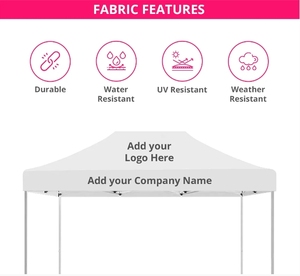 Tùy chỉnh ngoài trời triển lãm thương mại Lều xách tay khung nhôm Lều bật lên biểu tượng tùy chỉnh quảng cáo Tán lều - Product Image 4