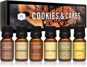 Set service de boulangerie en silicone 10ml, huiles parfumées de qualité supérieure, tarte au citrouille, Cupcake, biscuits au sucre, gâteau au café,, pain ceinture - Product Image 1