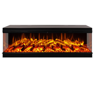 Caminetto Elettrico a 3 Lati con Fiamma Multicolore Integrata da 59-71 Pollici con Telecomando per Soggiorno - Product Image 2