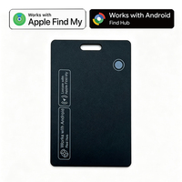 Traceur intelligent pour bagages et portefeuilles, certifié MFi, double système, fin, étanche IP68, compatible iOS et Android, avec fonction Localiser (Find My)