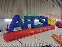 Mur de lettres gonflables géantes, alphabet personnalisé avec éclairage LED, murs de lettres gonflables