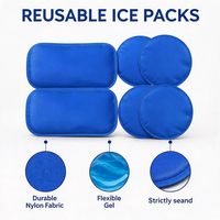 Vessies de glace en gel souple et flexible pour glacière, boîte à lunch, compresses de glace chaudes et froides pour blessures