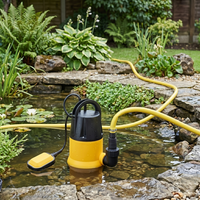 Pompe submersible électrique de drainage pour eaux usées, 400 W, 7500 L/h, coque en plastique, avec interrupteur à flotteur automatique