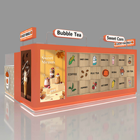 Comptoir de boissons chaudes et froides, glaces, en-cas, bar à thé au lait, comptoir d'exploitation, centres commerciaux, vitrine de présentation, marque personnalisée PN