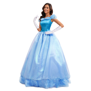 Disfraz de Princesa Azul para Mujer, Disfraz de Personaje de Dibujos Animados para Halloween, Disfraz para Espectáculo - Product Image 1