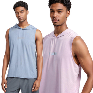 Vintage Washed Edge Grinding Tallas grandes Camisas Gimnasio Ropa Sin mangas Algodón Personalizado Impreso de punto - Product Image 1