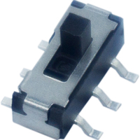 Mini interrupteur de conversion marche/arrêt à bouton-poussoir, interrupteur coulissant SMD 6 broches