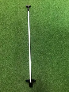 Golf Putting Green Flag Stick 30'' Golf Ball Retriever Pole With Metal Base Golf Practice Flagstick
