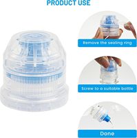 28mm Push Pull Cap, Remplacement Bouteille d'Eau Flip Tops avec Seal Tab