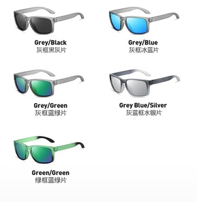 Aoron 3056แว่นกันแดดโพลาไรซ์แฟชั่นใหม่กรอบสี่เหลี่ยมบางวัดกลางแจ้งสีเงินแบบโพลาไรซ์สำหรับทุกเพศแว่นตาสีเขียวขนาดเล็ก - Product Image 6