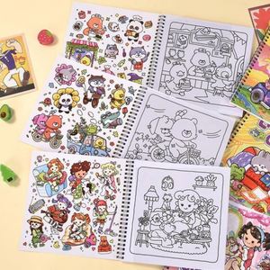 Libro de Colorear y Dibujar con Espiral, Autoadhesivo, para Aliviar el Estrés y la Estimulación Mental de los Niños - Product Image 5