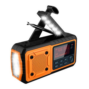 Multifunctional DAB+FM Digital Alarm Radio Solar Hand Crank Dual <b>LED</b> <b>Flashlight</b> Reading Light And Power Bank Outdoor Camping - Product Image 2