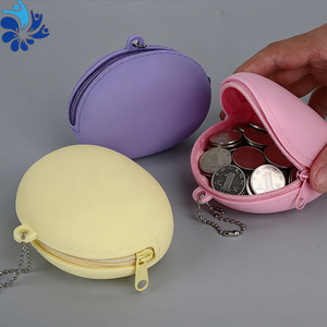 Oval Silicone Coin <b>Purse</b> Multi Color Waterproof Portable Makeup Organizer <b>Small</b> Item Storage Travel Accessory Unisex - Product Image 2