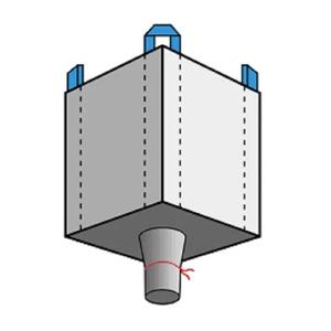 Bolsa Jumbo de PP Tejido con Abertura Superior y Boquilla Inferior, Fabricada en India, para Arena, Cemento y Granos, Disponible a Precio de Fábrica - Product Image 1