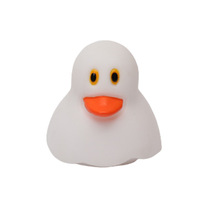 Baignoire en forme de canard en caoutchouc PVC imprimé en masse personnalisé Halloween Jouets pour le bain intégrant des motifs