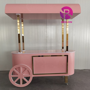 Fournitures de mariage décoration de <span class=keywords><strong>bar</strong></span> à bonbons présentoir de gâteau de bonbons de mariage chariot de Dessert de bonbons blancs pour la décoration de fête - Product Image 2