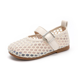 Sandalias para Niñas, Zapatos Infantiles, Verano 2025, Estilo Coreano, Nuevo Modelo Transpirable de Malla con Cierre de Velcro y Lentejuelas para Niña Pequeña - Product Image 5