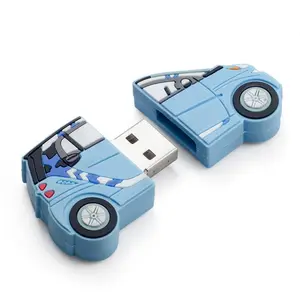 Bespoke PVC USB Memory Sticks Rubber pen drive Logo Flash Thumb Drive 2D 3D Design Car Crane Machine Premium Gift Silicone mold