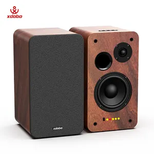 xdobo 2.0 Speaker With Pure Wooden Box Powerful and Perfect Bass Sound For Indoor Use Bookshelf Speaker