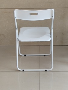 Kursi lipat logam portabel, tempat duduk plastik dan belakang untuk acara pesta beludru lipat - Product Image 4