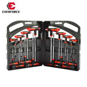 Everforce 16-Piece T-Type Hex Wrench Set Metric High Carbon Steel For Home Auto Repair - Product Image 1
